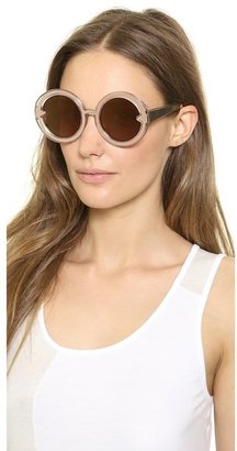 Karen Walker Orbit Filagree Mirrored Sunglasses