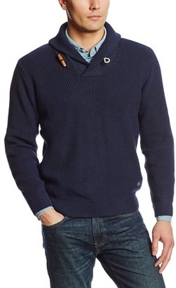Gant Men's Cotton Rib Shawl Collar Sweater