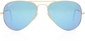 Ray-Ban Large Blue Aviator Sunglasses