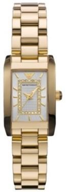 Emporio Armani ladies' gold plated bracelet watch