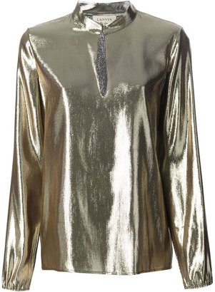 Lanvin metallic blouse
