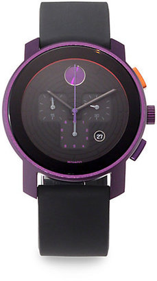 Movado Aluminum & Silicon Chronograph Watch