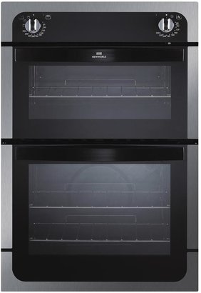 New World NW901DO 90cm Built-in Fanned Electric Double Oven - Stainless Steel