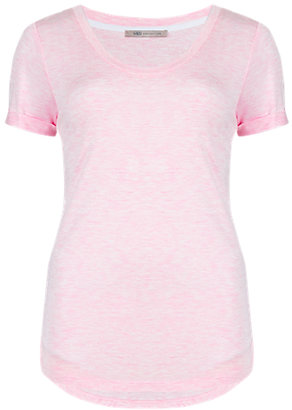 Marks and Spencer M&s Collection Low Impact Modal Rich Dippy Hem T-Shirt