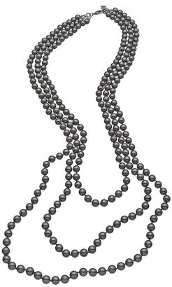 Juliet & Company Gray Pearl Three Strand Necklace