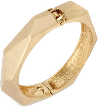 Kate Spade Kenneth Cole New York Gold-Tone Geometric Hinge Bangle Bracelet