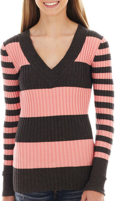 JCPenney Love By Design V-Neck Sweater