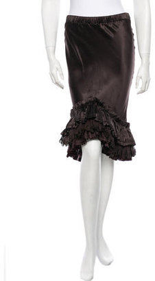 Roberto Cavalli Silk Skirt