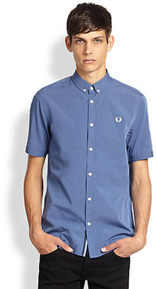 Fred Perry Solid Cotton Sportshirt