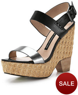 French Connection Athela Wedge Sandals