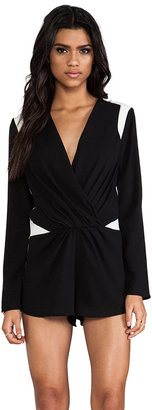 Finders Keepers Loose Yourself Long Sleeve Playsuit