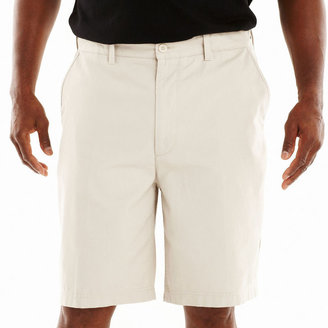 JCPenney THE FOUNDRY SUPPLY CO. The Foundry Supply Co.  Solid Flat-Front Shorts-Big & Tall