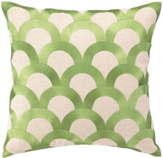 D.L. Rhein Avocado Scales Embroidered Pillow