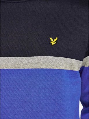 Lyle & Scott Mens Long Sleeved Engineered Panelled Mid Layer
