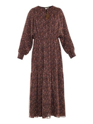 Saint Laurent Paisley-print silk-chiffon dress