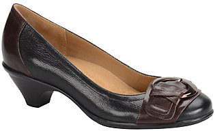 Softspots Leather Pumps with Buckle - Sarah
