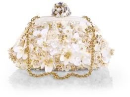 Dolce & Gabbana Multi Floral Sequined Convertible Clutch