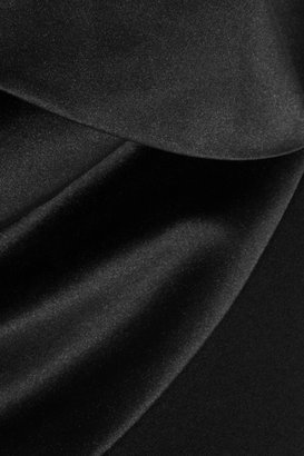 J.W.Anderson Silk satin-paneled crepe dress