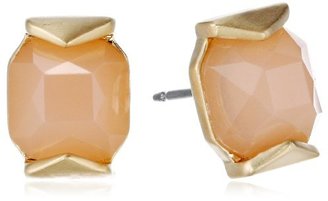 Vince Camuto Womens Ethereal Statement Stud Earrings Brushed Gold/Light Peach