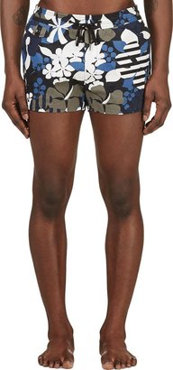 Marc by Marc Jacobs Navy Floral Swim Shorts