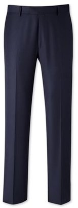 Charles Tyrwhitt Navy nailhead tailored fit travel suit pants