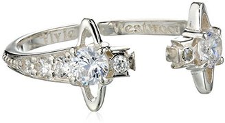 Vivienne Westwood Silver Tone Reina Ring, Size 8