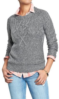Old Navy Women's Placed-Cable Sweaters