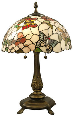 Dale Tiffany Stained Glass Butterfly Table Lamp
