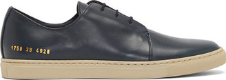 Common Projects Navy Leather Rec Sneakers
