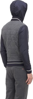 Moncler Quilted Hooded Jacket-Grey