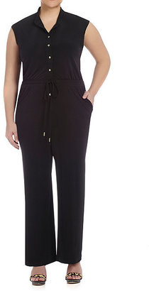 Calvin Klein Woman Button-Front Jumpsuit