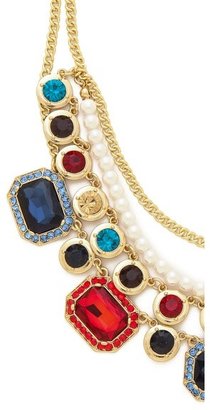 Adia Kibur Layered Imitation Pearl & Jewel Necklace