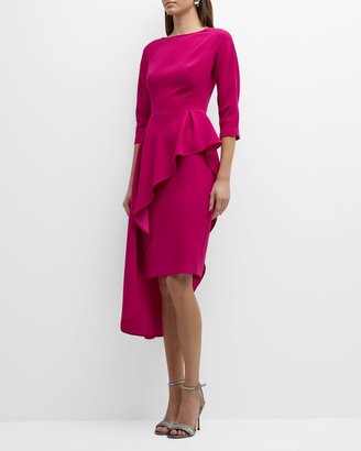 PrettyLittleThing Dusty Pink 3/4 Sleeve Belted Midi Blazer Dress