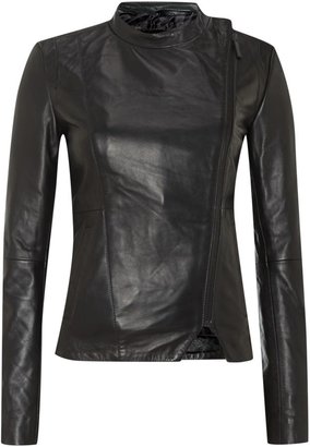 Calvin Klein Line to leather jacket in meteorite