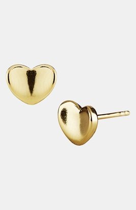 Argentovivo Heart Stud Earrings