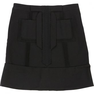 Chloé Black Wool Skirt