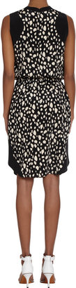 Sea Leopard Print Sleeveless Dress