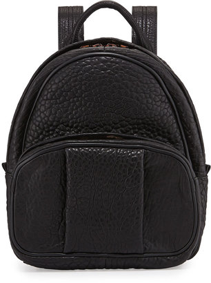 Alexander Wang Dumbo Leather Backpack, Black/Rose
