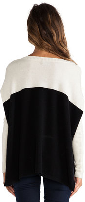 Central Park West Luxe Cashmere Colorblock Sweater