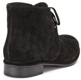 Via Spiga Ignia Lace Front Suede Booties