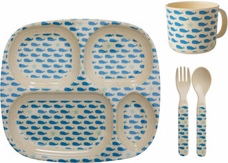 Rice A/S Whales and Starfish Print Dinner Set