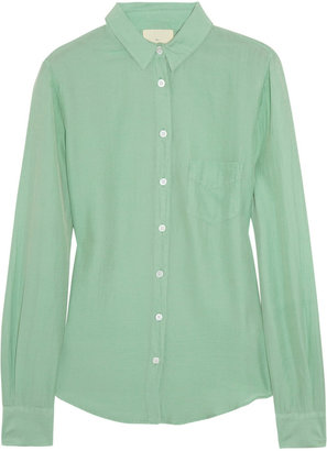 Band Of Outsiders Cotton and silk-blend shirt