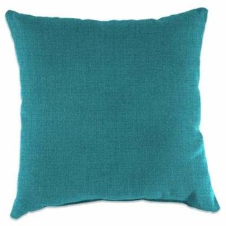 Outdoor 18-Inch Square Throw Pillow in Husk Texture Lagoon