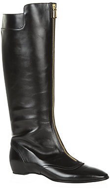 Tod's Leather Zip Knee-High Boot