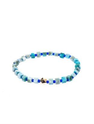 Luis Morais Turquoise and yellow-gold bracelet