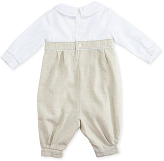 Ralph Lauren Childrenswear Glen Plaid Coverall, Gray Multi, 3-12 Months