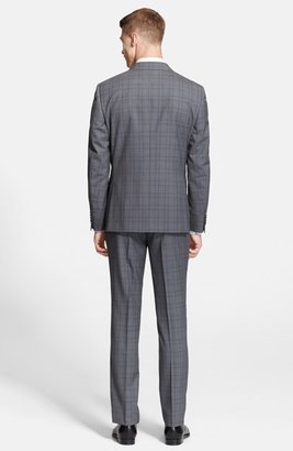 Z Zegna 2264 Z Zegna Trim Fit Grey Plaid Wool Suit