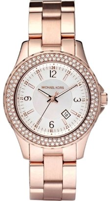 Michael Kors Ladies Rose Gold Tone Bracelet Watch MK5403