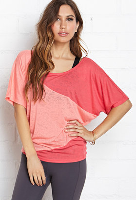 Forever 21 SPORT Relaxed Colorblocked Studio Top