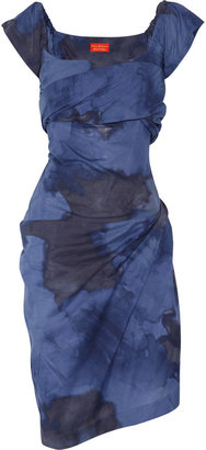 Vivienne Westwood Asymmetric printed cotton-poplin dress